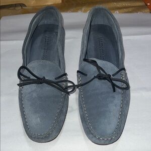 Allen Edmonds Super Sport Blue Suade Camp Mocs loafers 10.5 D 3406